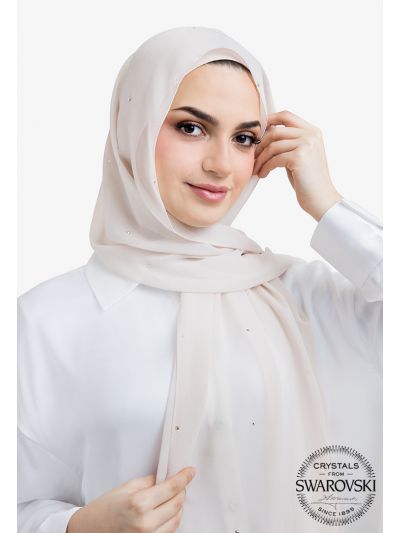Dazzling Crystal Embellished Hijab
