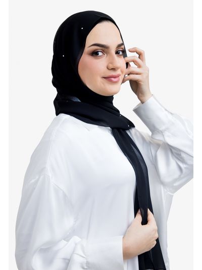 Dazzling Crystal Embellished Hijab