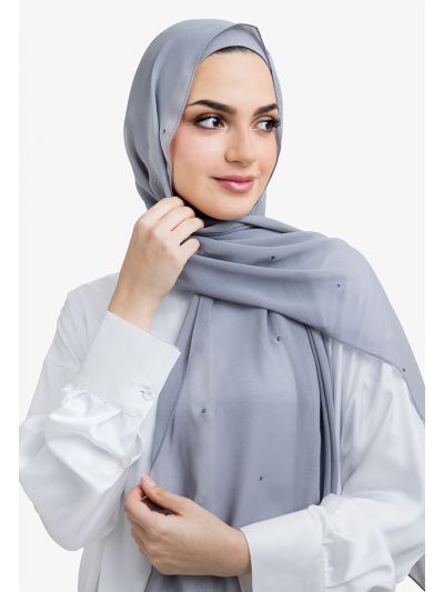 Dazzling Crystal Embellished Hijab