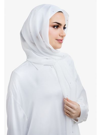 Dazzling Crystal Embellished Hijab