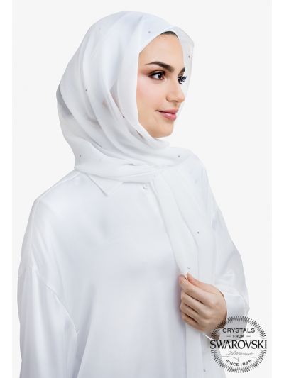 Dazzling Crystal Embellished Hijab