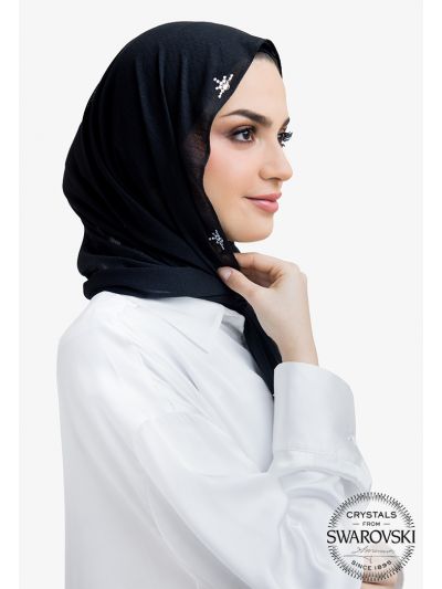 Sparkling Crystal Embellished Hijab
