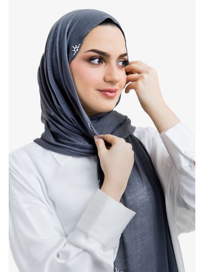 Sparkling Crystal Embellished Hijab