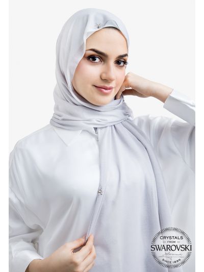 Sparkling Crystal Embellished Hijab