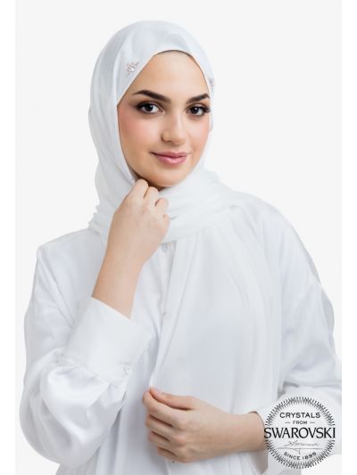 Sparkling Crystal Embellished Hijab