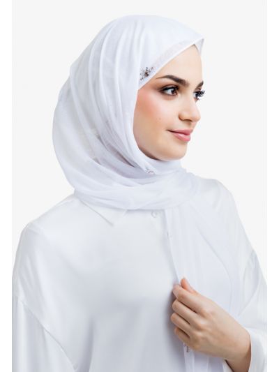 Sparkling Crystal Embellished Hijab