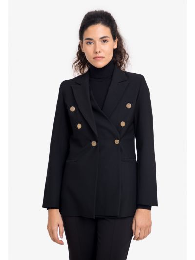 Double Breasted Sleeveless Blazer
