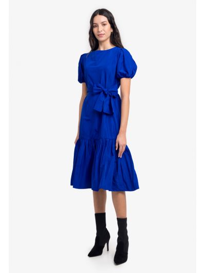 Ocean Drop Waist Belted Dress