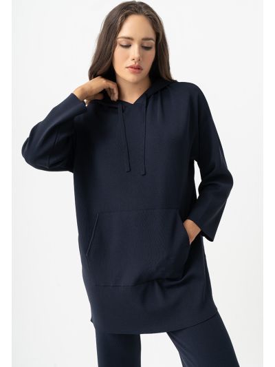 Solid Oversized Drop Shoulder Hoodie