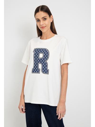 Letter Motif Short Sleeve T-Shirt