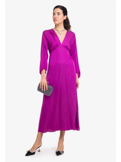 Ribbon Tie Open Sleeve Tent Dress