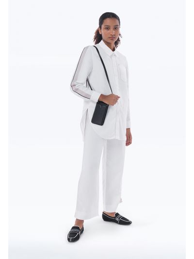 Contrast Side Stripe Drawstring Pants