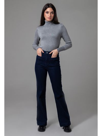Front Pockets High Rise Regular Fit Denim Jeans