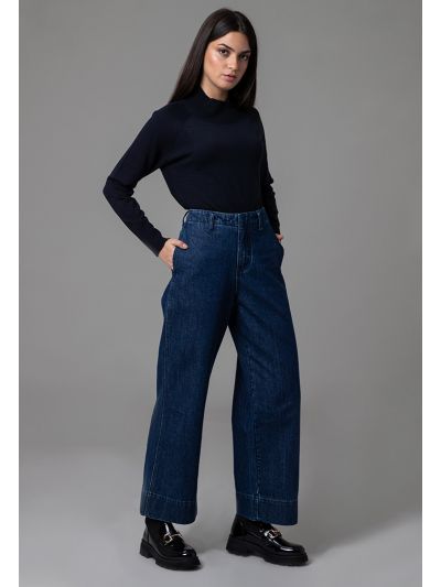Straight Leg Denim Pants