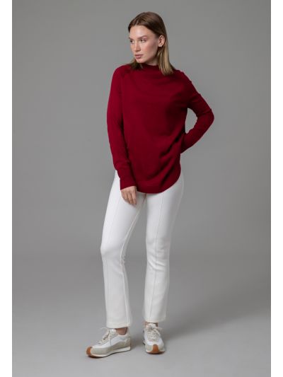 Solid Pintuck Trouser