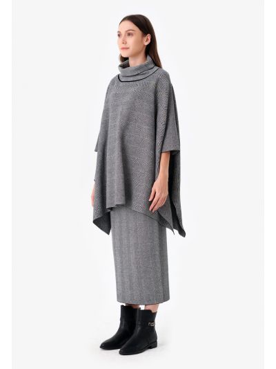 Herringbone Knitted Straight Skirt -Sale