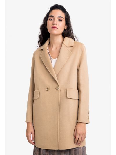 Heavy Solid Midi Trench Coat -Sale