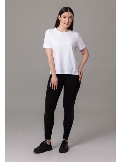 Elasticated Waist Solid Leggings