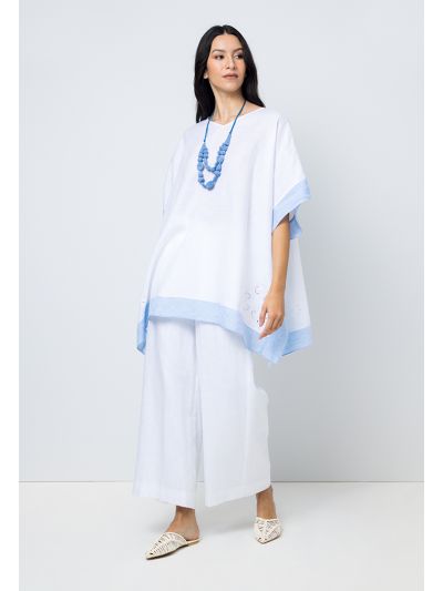 Solid Straight Wide Legs Trouser