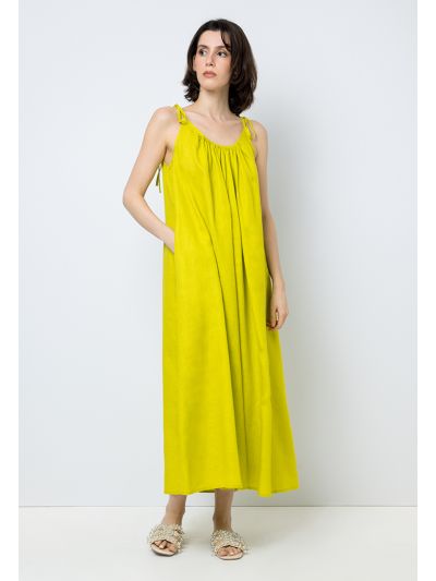 Sleeveless Flared Maxi Dress