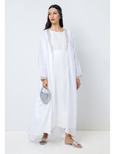 Embellished Beads Maxi Oversize Abaya