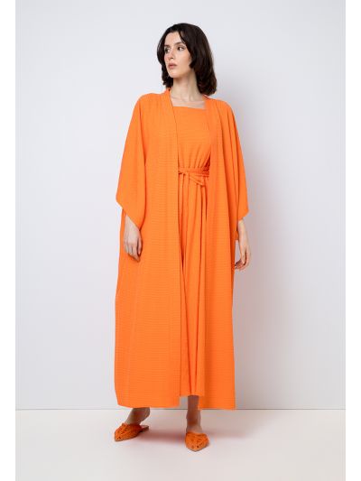 Solid Long Wide Sleeves Abaya