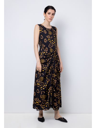 Printed Sleeveless Maxi Dress