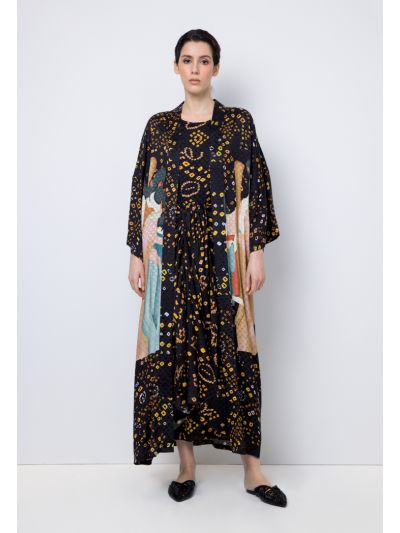 Printed Long Sleeves Abaya