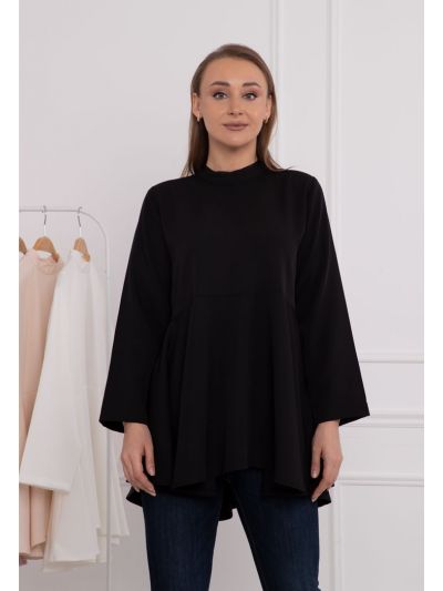 Flared Solid Blouse