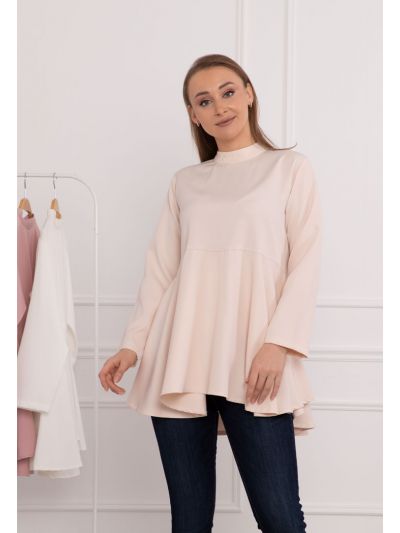 Flared Solid Blouse