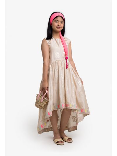 High-Low Sequin Sleeveless Dress