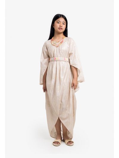 Sequin Short Sleeves Kaftan Dress