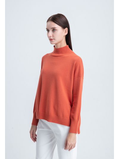 Basic Knitted High Low Top