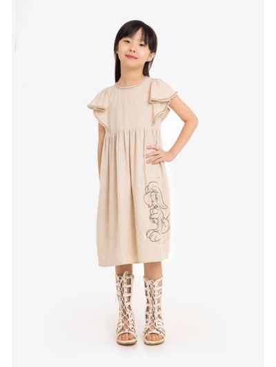 Lola Bunny Print Lace Ruffle Dress