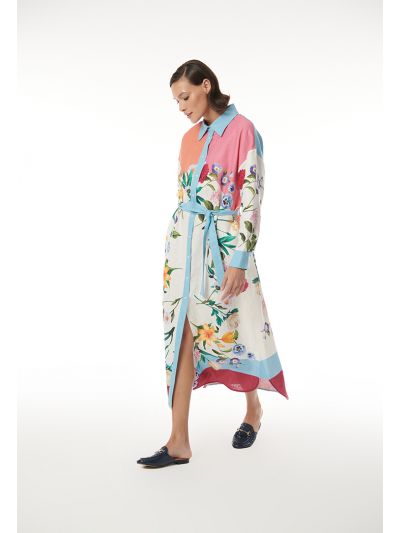 Bright Flowery Printed Maxi Dress -Sale