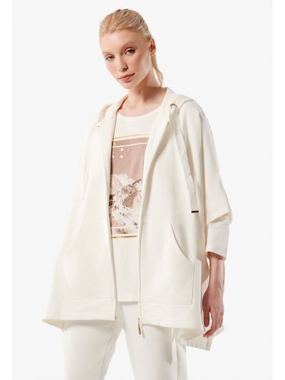 Side Snap Solid Jersey Jacket