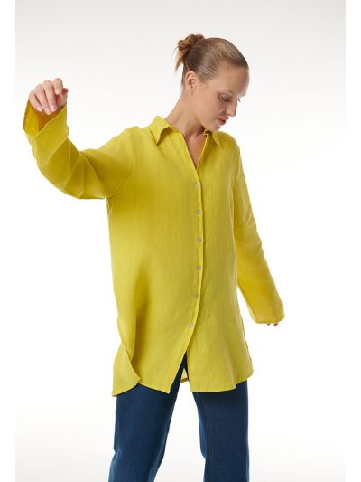 Solid Textured Button Up Shirt -Sale