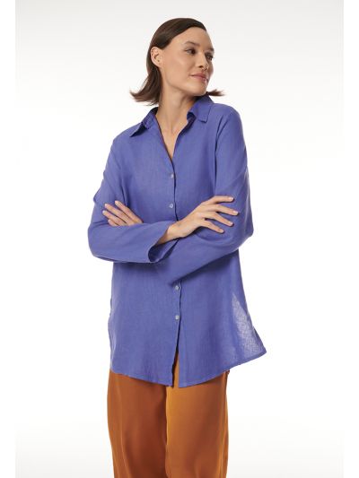 Solid Textured Button Up Shirt -Sale
