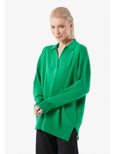 Classic Oversize Solid Knitwear -Sale