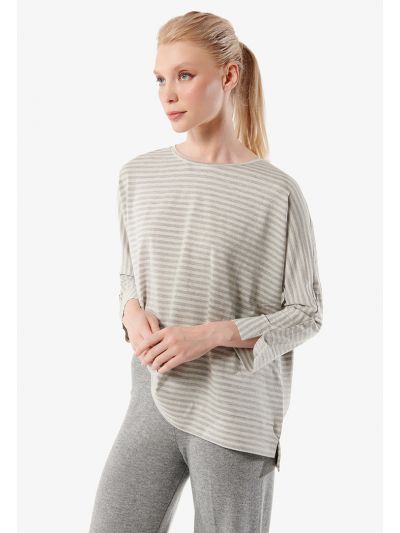 Striped Drop Shoulder Top 