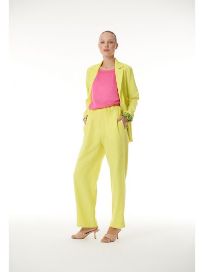 Solid Elasticated Waist Trouser -Sale