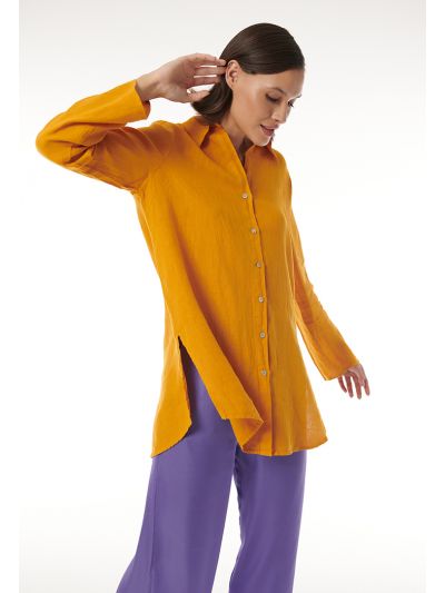 Solid Textured Button Up Shirt -Sale