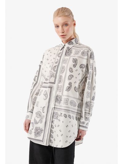 All Over Paisley Printed Shirt -Sale