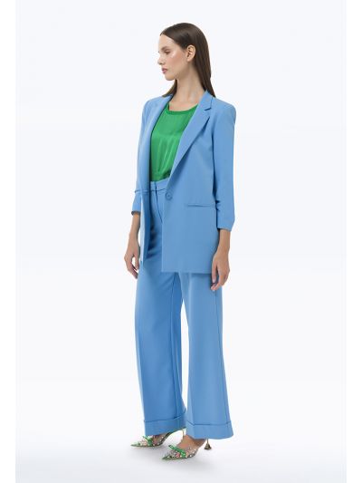 Folded Hem Wide Leg Culottes -Sale
