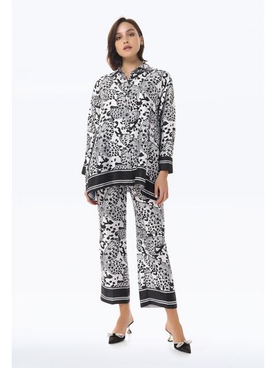Big Butterfly Printed Culottes -Sale