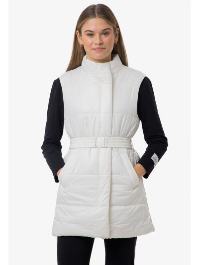 Solid Waterproof Puffy Sleeveless Gilet
