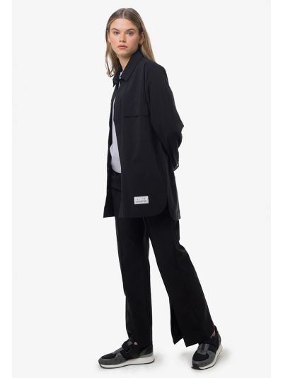 Solid Pleated Hi-Rise Trouser