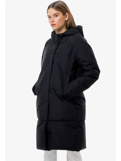 Solid Waterproof Puffy Hooded Coat