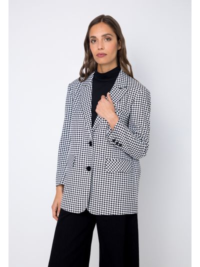 Gingham Check Classic Blazer
