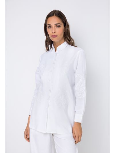 Embroidered Long Sleeves Shirt- Ramadan Style
